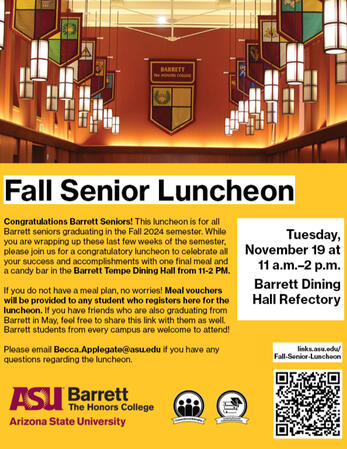 ASU Barrett Fall Senior Luncheon 2024