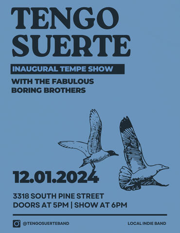Tengo Suerte House Show Flyer 2024